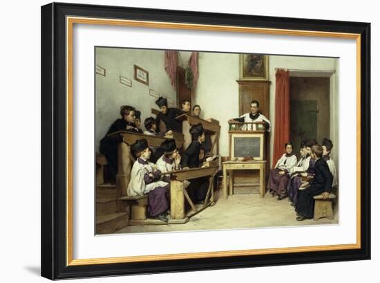 The Latin Class-Ludwig Passini-Framed Giclee Print