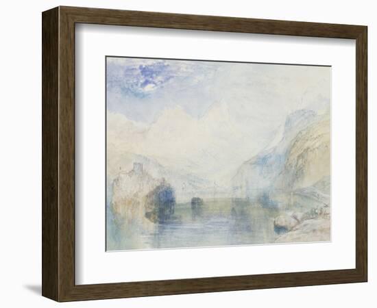 The Lauerzersee with Schwyz and the Mythen, early 1840's-JMW Turner-Framed Giclee Print