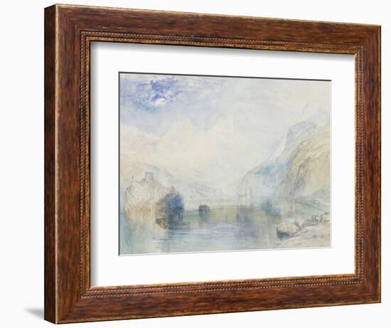 The Lauerzersee with Schwyz and the Mythen, early 1840's-JMW Turner-Framed Giclee Print