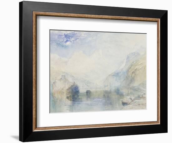 The Lauerzersee with Schwyz and the Mythen, early 1840's-JMW Turner-Framed Giclee Print