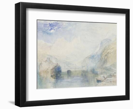 The Lauerzersee with Schwyz and the Mythen, early 1840's-JMW Turner-Framed Giclee Print