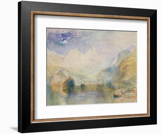 The Lauerzersee with Schwyz and the Mythen-J. M. W. Turner-Framed Giclee Print