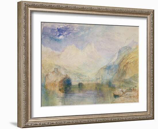 The Lauerzersee with Schwyz and the Mythen-J. M. W. Turner-Framed Giclee Print