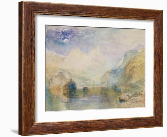 The Lauerzersee with Schwyz and the Mythen-J. M. W. Turner-Framed Giclee Print