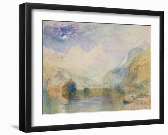 The Lauerzersee with Schwyz and the Mythen-J. M. W. Turner-Framed Giclee Print