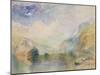 The Lauerzersee with Schwyz and the Mythen-J. M. W. Turner-Mounted Giclee Print