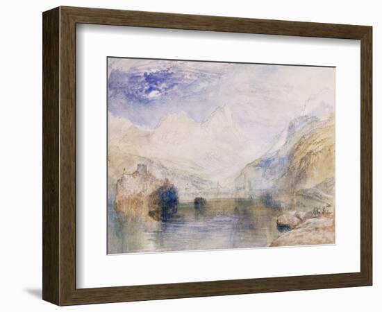 The Lauerzersee with Schwyz and the Mythen-J. M. W. Turner-Framed Giclee Print