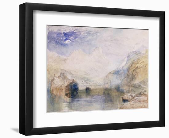 The Lauerzersee with Schwyz and the Mythen-J. M. W. Turner-Framed Giclee Print