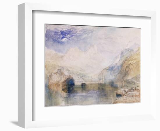 The Lauerzersee with Schwyz and the Mythen-J. M. W. Turner-Framed Giclee Print