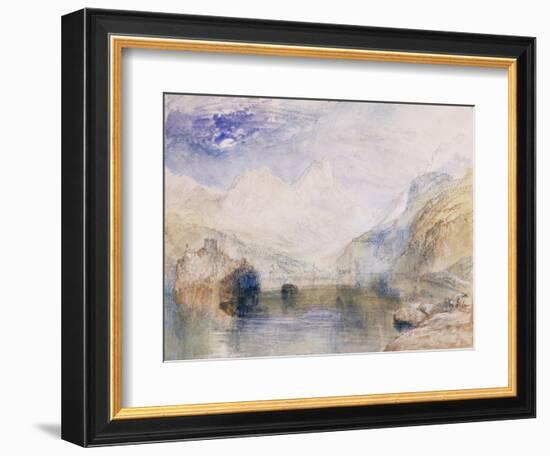 The Lauerzersee with Schwyz and the Mythen-J. M. W. Turner-Framed Giclee Print