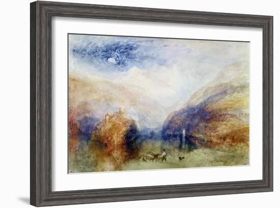 The Lauerzersee with the Mythens, circa 1848-J. M. W. Turner-Framed Giclee Print