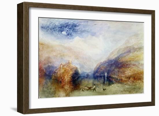 The Lauerzersee with the Mythens, circa 1848-J. M. W. Turner-Framed Giclee Print