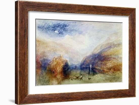 The Lauerzersee with the Mythens, circa 1848-J. M. W. Turner-Framed Giclee Print