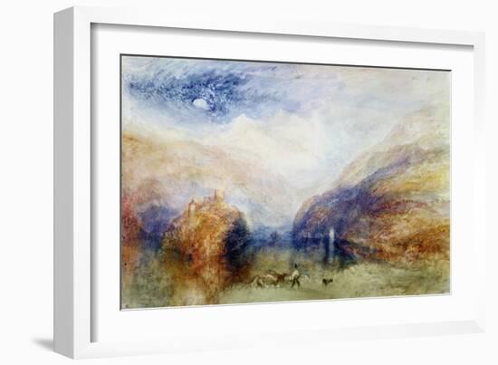 The Lauerzersee with the Mythens, circa 1848-J. M. W. Turner-Framed Giclee Print