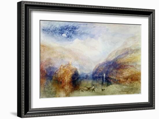 The Lauerzersee with the Mythens, circa 1848-J. M. W. Turner-Framed Giclee Print