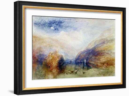 The Lauerzersee with the Mythens, circa 1848-J. M. W. Turner-Framed Giclee Print