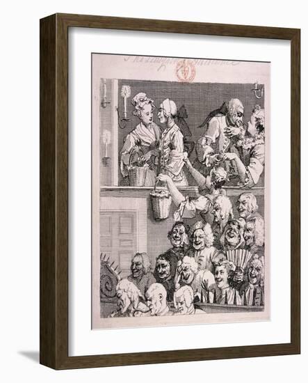 The Laughing Audience, 1733-William Hogarth-Framed Giclee Print