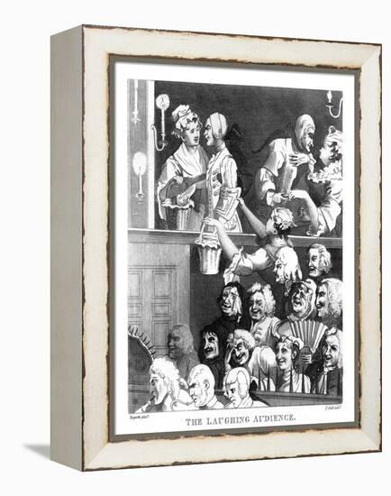 'The Laughing Audience' by William Hogarth-William Hogarth-Framed Premier Image Canvas