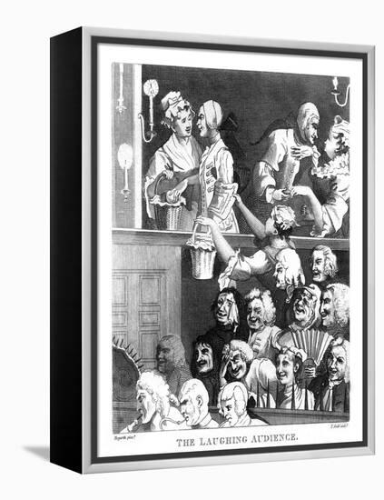 'The Laughing Audience' by William Hogarth-William Hogarth-Framed Premier Image Canvas