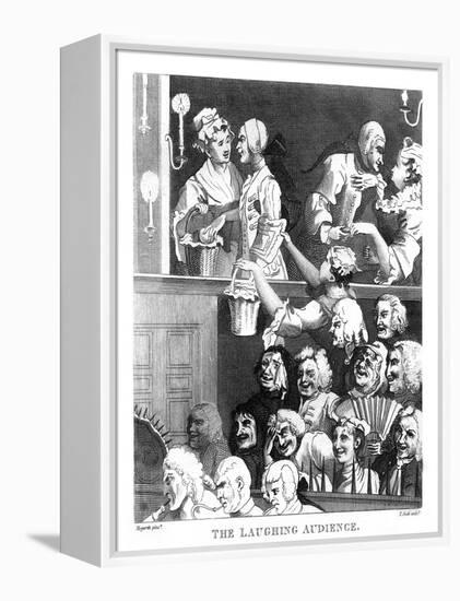 'The Laughing Audience' by William Hogarth-William Hogarth-Framed Premier Image Canvas