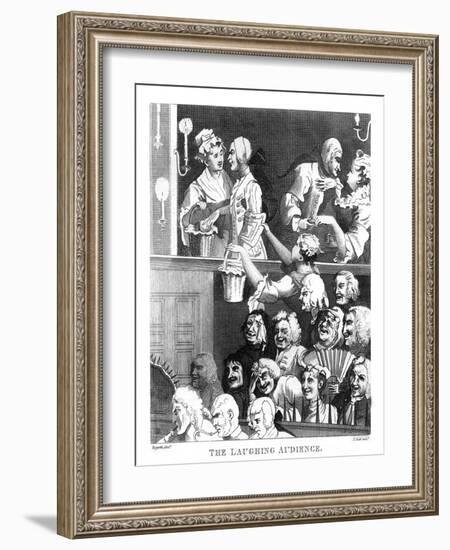 'The Laughing Audience' by William Hogarth-William Hogarth-Framed Giclee Print