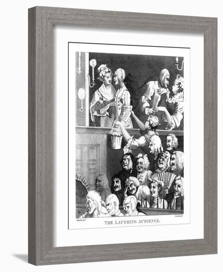 'The Laughing Audience' by William Hogarth-William Hogarth-Framed Giclee Print