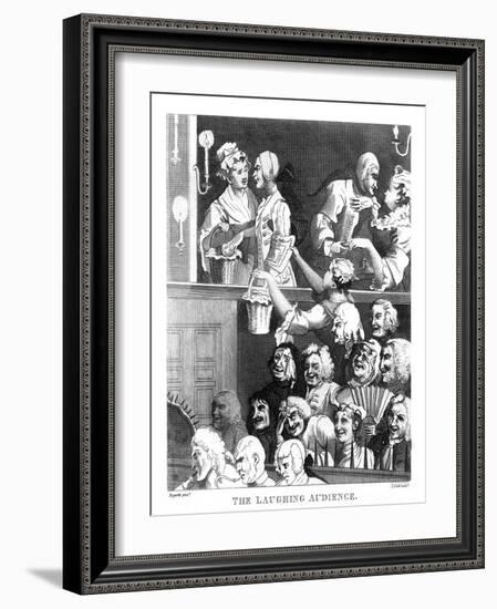 'The Laughing Audience' by William Hogarth-William Hogarth-Framed Giclee Print