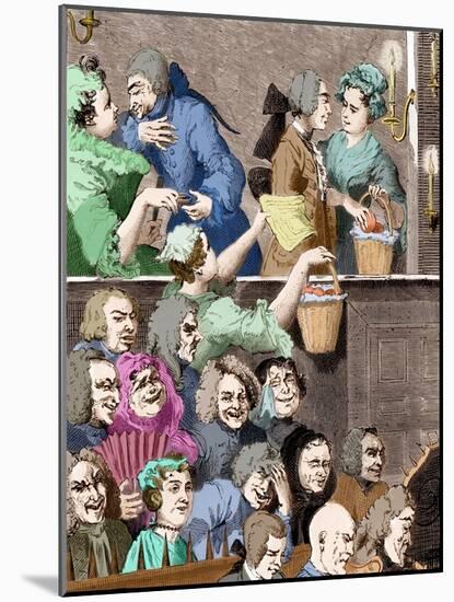 'The Laughing Audience' William Hogarth-William Hogarth-Mounted Giclee Print
