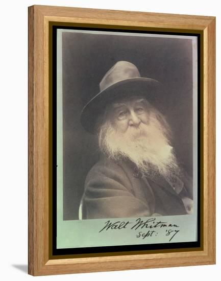 'The Laughing Philosopher', a Portrait of Walt Whitman (1819-91) September 1887-George C. Cox-Framed Premier Image Canvas