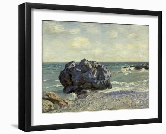 The Laugland Bay, Rock, 1897-Alfred Sisley-Framed Giclee Print