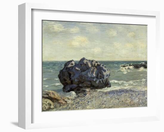 The Laugland Bay, Rock, 1897-Alfred Sisley-Framed Giclee Print