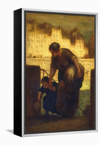 The Laundress, c.1863-Honore Daumier-Framed Premier Image Canvas