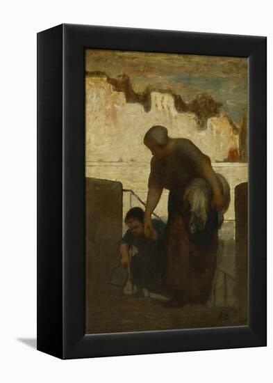 The Laundress, Ca 1863-Honoré Daumier-Framed Premier Image Canvas