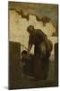The Laundress, Ca 1863-Honoré Daumier-Mounted Giclee Print