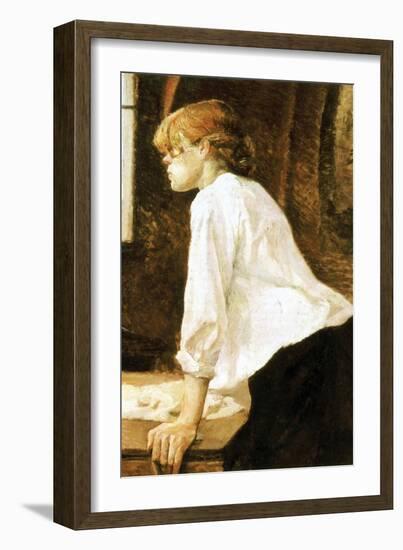 The Laundress-Henri de Toulouse-Lautrec-Framed Art Print