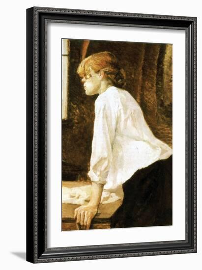 The Laundress-Henri de Toulouse-Lautrec-Framed Art Print