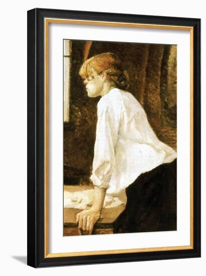 The Laundress-Henri de Toulouse-Lautrec-Framed Art Print