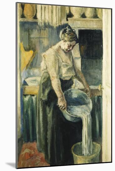 The Laundress-Maximilien Luce-Mounted Giclee Print