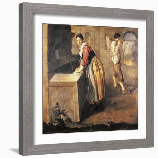 The Laundress-Giacomo Ceruti-Framed Giclee Print