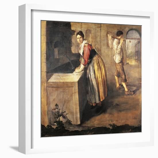 The Laundress-Giacomo Ceruti-Framed Giclee Print