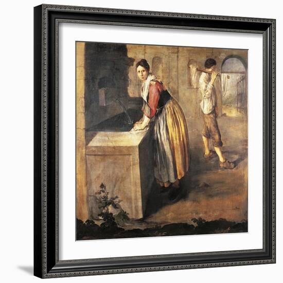 The Laundress-Giacomo Ceruti-Framed Giclee Print