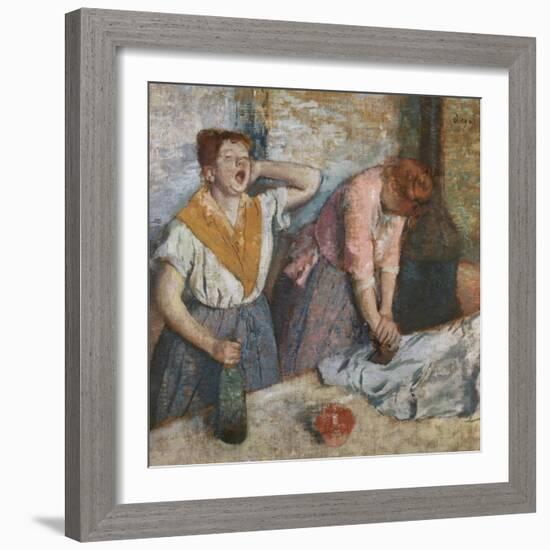 The Laundresses, 1884-86-Edgar Degas-Framed Giclee Print