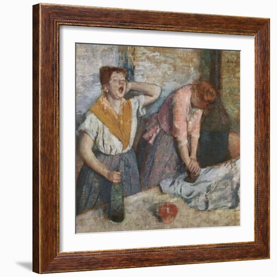 The Laundresses, 1884-86-Edgar Degas-Framed Giclee Print