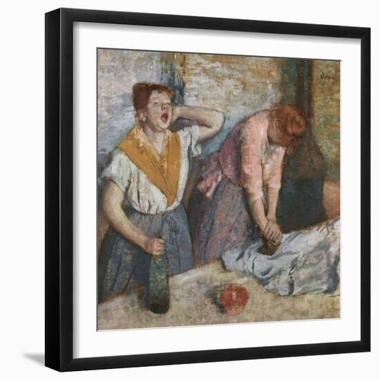 The Laundresses, 1884-86-Edgar Degas-Framed Giclee Print
