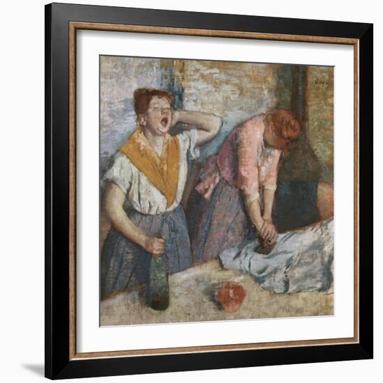 The Laundresses, 1884-86-Edgar Degas-Framed Giclee Print