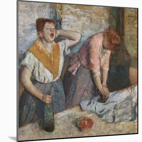 The Laundresses, 1884-86-Edgar Degas-Mounted Giclee Print