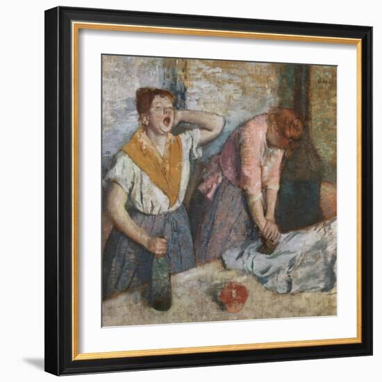 The Laundresses, 1884-86-Edgar Degas-Framed Giclee Print