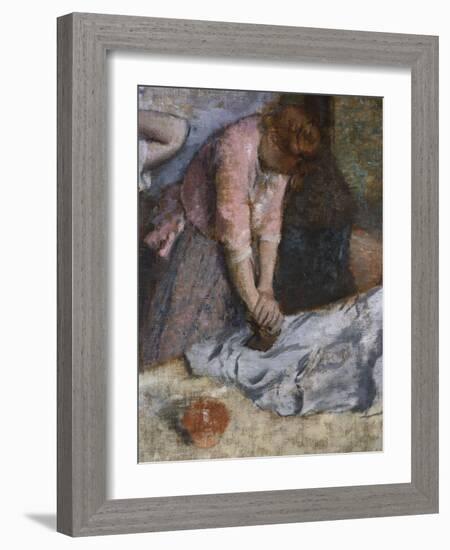 The Laundresses, c.1884-Edgar Degas-Framed Giclee Print