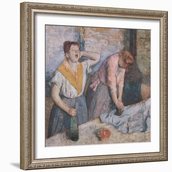 The Laundresses, circa 1884-Edgar Degas-Framed Giclee Print