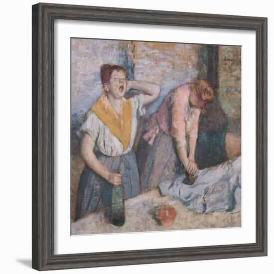 The Laundresses, circa 1884-Edgar Degas-Framed Giclee Print